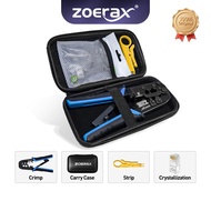 ZoeRax 4 in 1 RJ45 Network Crimping Tool Crimper Plier for CAT7 CAT6 CAT5e STP UTP Modular Plug with