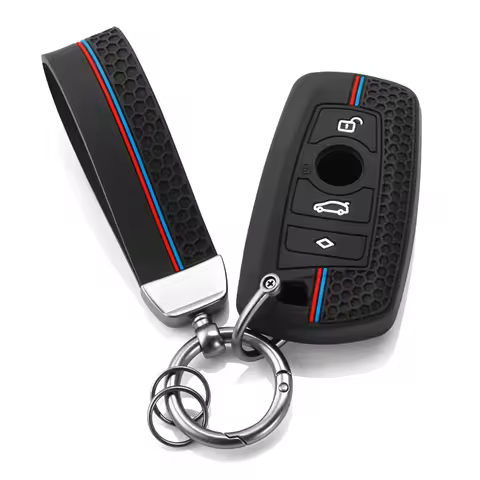 Silicone Car Key Case Key Chain For BMW 530i 550i 320i 1 2 3 4 5 Sery 118i 225i M240i F20 F21 F30 F3