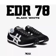 Onitsuka Tiger EDR 78 Black White 100% Original Sneakers Casual Pria Wanita Sepatu Ori Murah Sepatu 