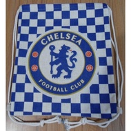 CHELSEA football club canvas drawstring bag