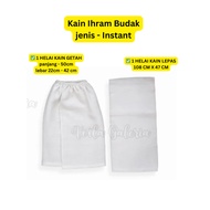 KAIN IHRAM BUDAK LELAKI COTTON - KAIN IHRAM KANAK-KANAK INSTANT DAN BIASA - KAIN IHRAM 5 - 6 TAHUN