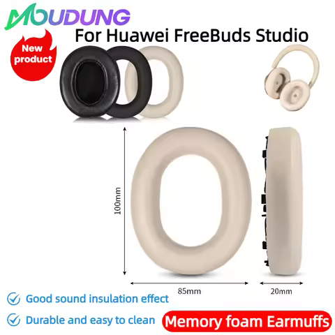 MOUDUNG Replacement Ear Pads With buckle For Huawei FreeBuds Studio Headphones Ear Cushions, Headset