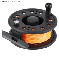 ONGIONEPW Fly Fishing Reel, Lightweight Left/Right Hand Fly Reel, Durable Pre-Loaded Line Fly Wheel 