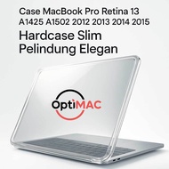 Optimac Case MacBook Pro Retina 13 A1425 A1502 2012 2013 2014 2015 Hardcase Slim Pelindung Elegan