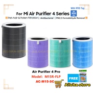 【HEPA Filter】OEM Compatible For Xiaomi Mi Smart Air Purifier 4 Pro / M15R-FLP / AC-M15-SC HEPA Filter Global Version Charcoal Carbon 兼容小米净化器滤芯