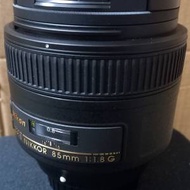 nikon 85mm f1.8G 99% new