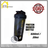 Muscle Kingdom Protein Shaker Bottle With Stainless steel ball spring 600ml/20oz