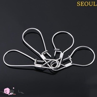 SEOUL Fishing Tools Stainless Steel 2Pcs Fishing Tackle Stringer Clip Fish Lock Cable Stringer Tools