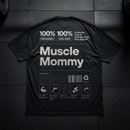 Cupids Muscle Mommy Printed T-shirt Black Breathable Top