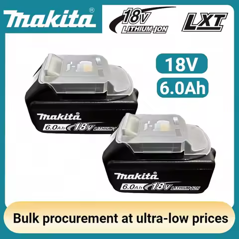 Original Makita 18V battery 6AH/5AH/3AH for Makita Drill DDF487 DGA404 DTW285 DTD173 DJV182 DHP487 1