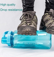 Promo Botol Minum ENJOY LIFE 2 Liter - Straw Water Bottle 2000 ML