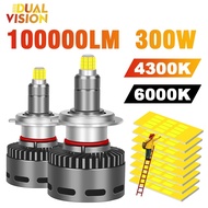 H7 Led 360 CANBUS H11 H1 100000lm 300W HB3 HB4 9005 9006 D2S D4S Đèn pha LED xe hơi bóng đèn 6000K 4