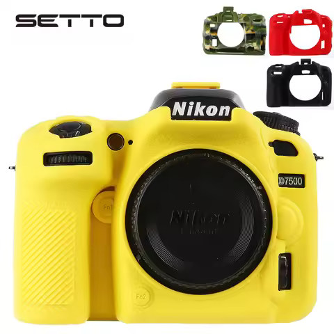 SETTO Soft Silicone Rubber D7500 Camera Protective Body Case Skin For Nikon D7500 DSLR Camera Bag Pr