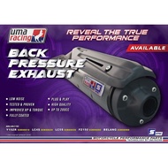 UMA RACING BACK PRESSURE Exhaust Y15ZR V1 V2 Y16ZR (28mm - 32mm) Muffler Pipe Y15 LC135 V8 Fi