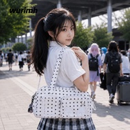 WURIMH924YYI Ita Bag, Star Print Large Capacity Crossbody Bag, Y2K Style Transparent Shoulder Bag Wo