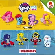 McDonald's Mcd Mcdonalds Happy Meal TRANSFORMERS & MY LITTLE Pony MLP TOY 2018