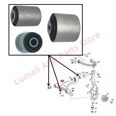 Front Control Arm Bush Kit For Mercedes Benz W167 X167 GLE350 GLE450 GLS400 GLS450 GLS480GLS600 1673