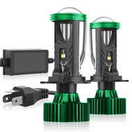 Roadsun 1คู่ H4 LED รถยนต์โปรเจคเตอร์หลอดไฟหน้าเลนส์คุณภาพสูง100000 + LM สว่าง9003 HB2ไม่มีข้อผิดพลา