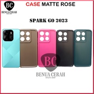 SOFT CASE MATTE ROSE TECNO SPARK GO 2023 2024 20 20C 20 PRO 20 NFC 8C 30C 40 PRO PLUS POVA 5 6 7 4G 