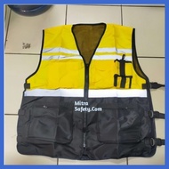 MERAH Red Taslan Project Vest Taslan Vest/