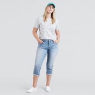 【舒適大尺碼40腰】美國Levis Women s Plus Shaping Capris 深藍高彈性修飾瘦腿7分牛仔褲