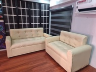 erika sofa 2 and 3 seater beige leather sofa set uratex foam