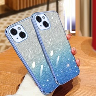 For OPPO F23 5G Case OPPO F21 F19 S F17 F11 Pro F9 F7 F5 Phone Case Shiny Glitter Plating Silicone C