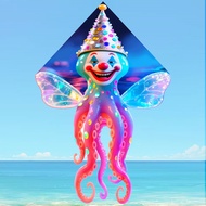 B. b. Clown Kite Children Cartoon Kite Handheld with Line Adult Dedicated High-End Breeze Easy Fly N