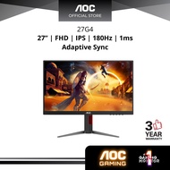 AOC 27G4 27" 180HZ 1MS FAST IPS ADAPTIVE-SYNC FHD 1MS  HDR10 FLICKER FREE GAMING MONITOR