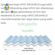 AUZ Atap uPVC Dr. SHIELD Semi Transparan