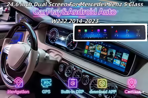 H Dual Screen Multimedia Wireless Carplay Radio For Mercedes Benz E G S CLS E200 E300 W213 W257 W222
