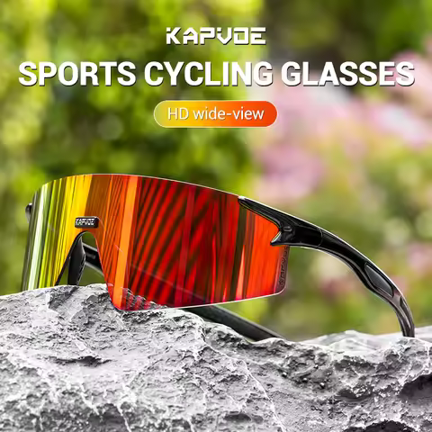 Kapvoe Cycling Glasses Men Sports Sunglasses Road Bike Mtb Mountain Bicycle Riding Protection Goggle