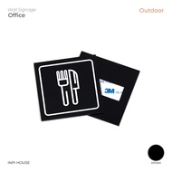 INPI HOUSE Signage Cafeteria Logo - Dining Area Sign Board - Acrylic