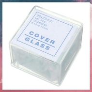 (F B S V)100pcs Transparent Slides Coverslips Coverslides 22x22mm For Microscope