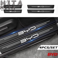 BYD Atto 3 E6 Car Door Trunk Protect Sticker Carbon Fiber Leather Anti-scratch Dustproof