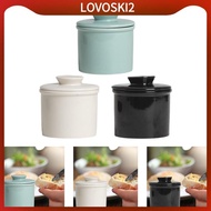[LovoskiacMY] Butter Crock Butter Keeper Butter Plate Practical Butter Holder French Butter Dish Por