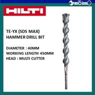 HILTI Hammer drill bit TE-YX 40/57 1 9/16-23" / Multi Cutter Head / 40mm Diameter