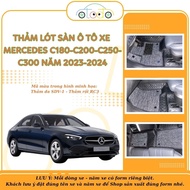 Car floor mats cut according to the form of MERCEDES C180-C200-C250-C300 2023-2024 (5 seats)
