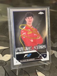 Oliver Bearman F1 Hass 簽名賽車卡 Topps Chrome