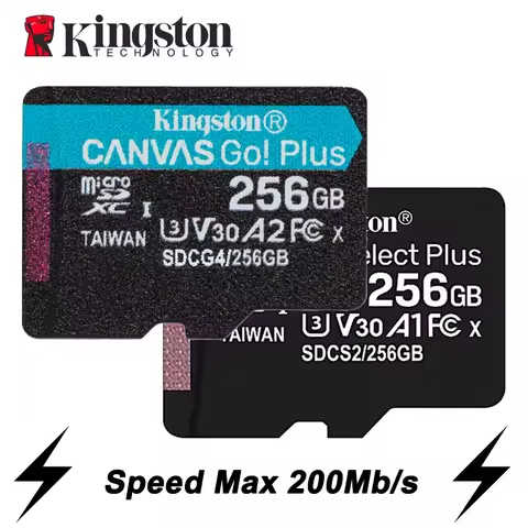 Kingston Memory Card Up To 200MB/S Micro SD TF 64GB 256GB 128GB 512GB 1TB Reading Speed Class 10 U1 