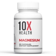 10X Health Magnesium Citrate Capsules - Magnesium Supplement for Adults to Support Sleep, Muscle Fun