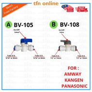 WATER FILTER BALL VALVE, FITTING, PARTS, Suitable for AMWAY, PANASONIC, KANGEN