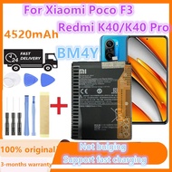 Orginal New xiaomi BM4Y For Xiaomi Poco F3  Redmi K40/K40 Pro Battery 4520mAh +Tools Free