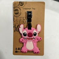 SH4X Cartoon Luggage Tag Blue Big Ears Stitch Luggage Tag Star Treasure Stitch Trailer Tag Name Tag 