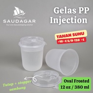 Gelas cup PP Injection 12 oz / Gelas thinwall 380 ml