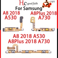 New Flex Cable For Samsung Galaxy A8 2018 A530 /A8Plus A8 Plus 2018 A730 Power On Off Volume Side Button Key Flex Cable