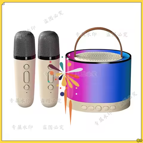 Outdoor portable microphone small speaker K52 wireless Bluetooth karaoke speaker outdoor home portab