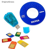 [OriginalGrass] 1Pc New SIM Card Reader USB Card Reader Simcard Writer Copy Cloner Baup GSM CDMA WCD