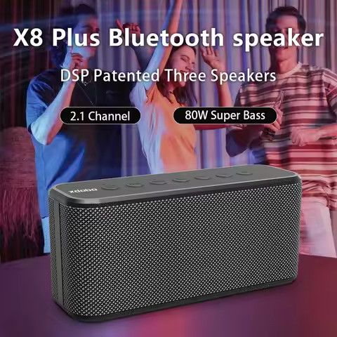 XDOBO X8 Plus Bluetooth Speaker 80W Deep Bass Powerful Subwoofer Soundbar 10400mAh USB/TF/AUX Play H