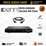 DENN DVD-26HUK Original Karaoke DVD Player HDMI + Mic Input USB MP3 MP4 Remote Control